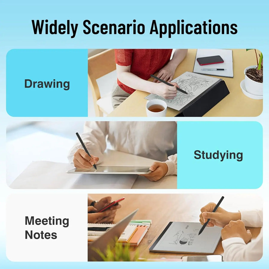 reMarkable Marker Plus The Official reMarkable 2 Pen with Eraser l 9 Felt Replacement Tips l Tilt Sensitivity and 4096 Levels of Pressure Sensitivity l Pen for Tablet