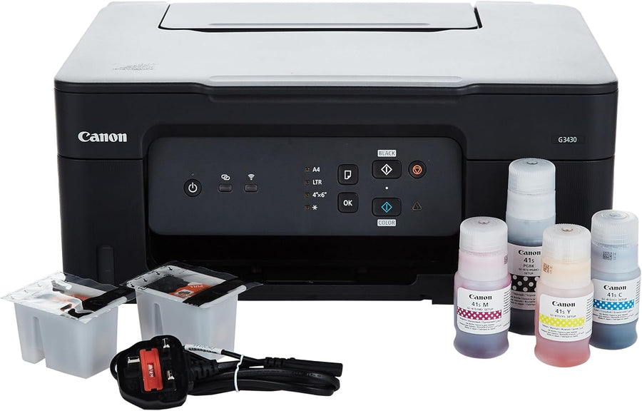 Canon PIXMA G3430 Wireless Colour 3-in-1 Refillable MegaTank Printer