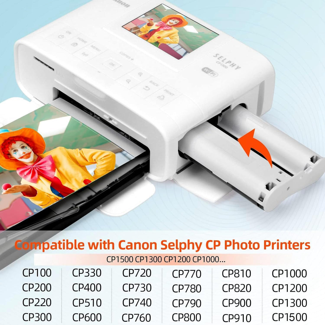 2-Pack Compatible Ink Cartridges Replacement for Canon Selphy KP-108IN KP-36IN Color Ink Cassette 4 x 6