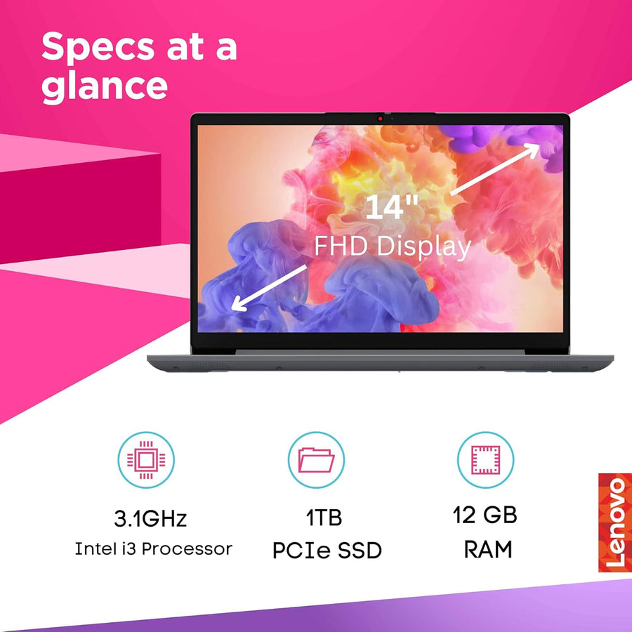 Lenovo IdeaPad Business and Student Essential Laptop,14'' Full HD Display