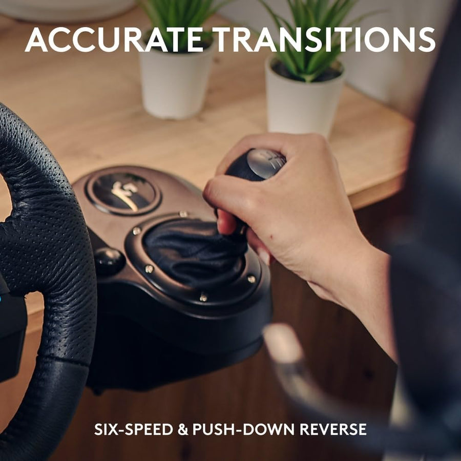 Logitech G923 Racing Wheel and Pedals for Xbox One and PC - UAE Version & Driving Force Racing Shifter For G923