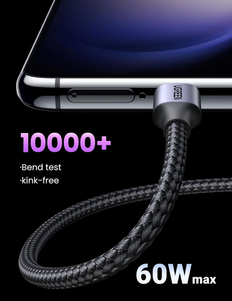 UGREEN 30W iPhone 16 Pro Charger Cable Nexode GaN USB C Power Adapter Foldable Samsung Charger Type C Plug Set with 1M 60W USB Cable for iPhone 16 Pro Max/15