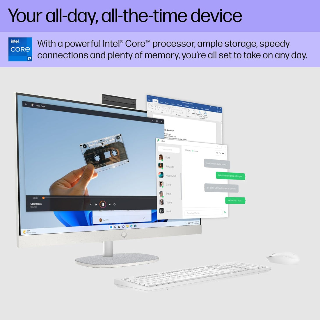 HP 27 inch All-in-One Desktop PC