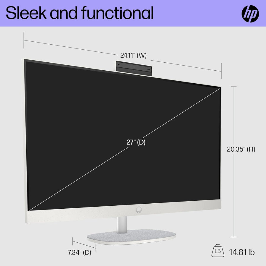 HP 27 inch All-in-One Desktop PC