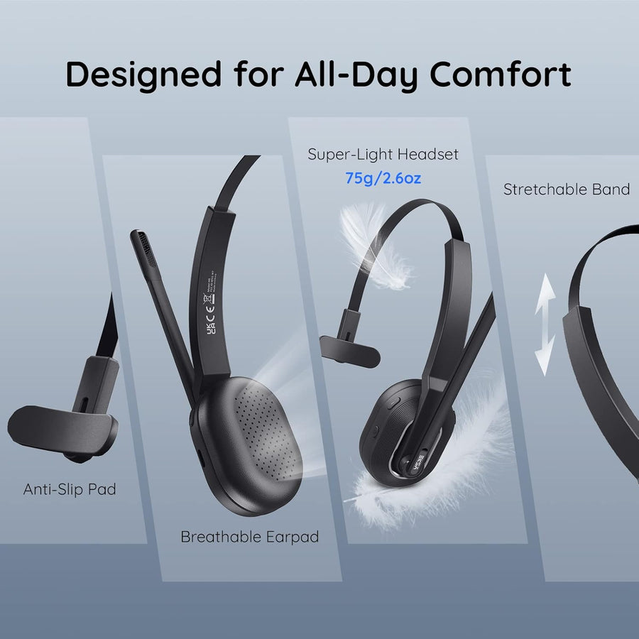 EKSA Trucker Bluetooth Headset