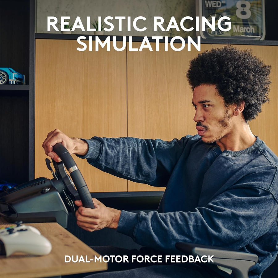 Logitech G920 Driving Force Racing Wheel for Xbox One and PC & Driving Force Racing Shifter for G29 and G920 941-000130