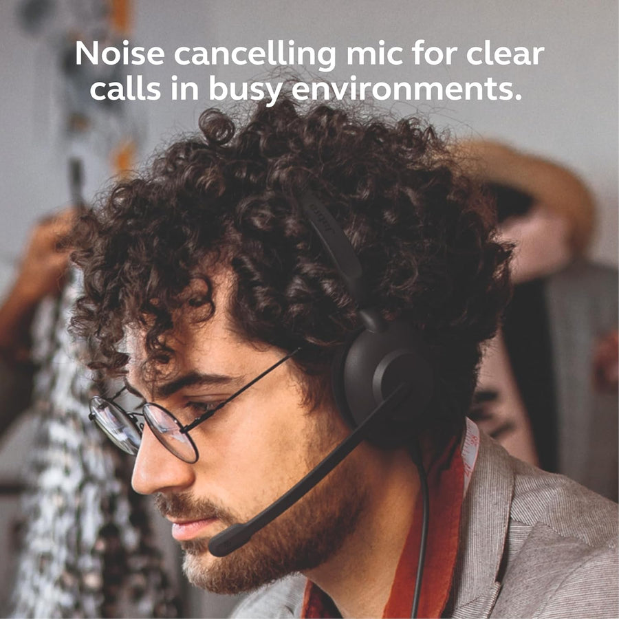 Jabra Evolve 10 Wired Headset with Noise-Cancelling Microphone for PC/Laptop Use