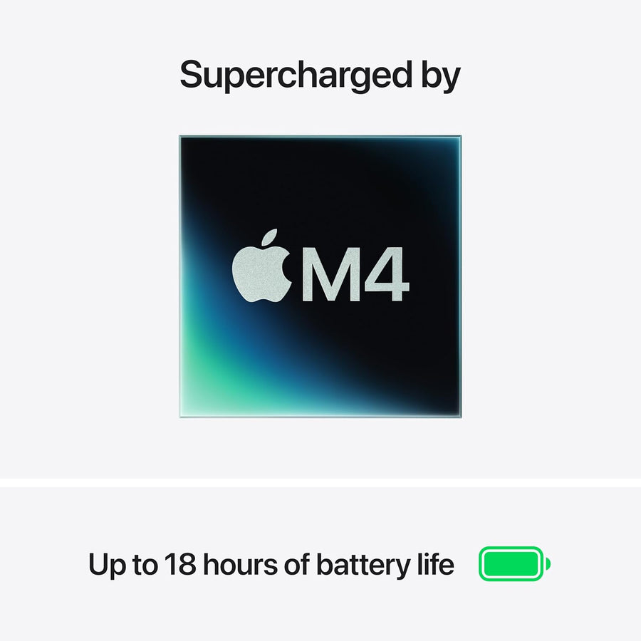 Apple 2025 MacBook Air (13-inch, Apple M4 chip with 10-core CPU and 8-core GPU, 16GB Unified Memory, 256GB) - Sky Blue;English