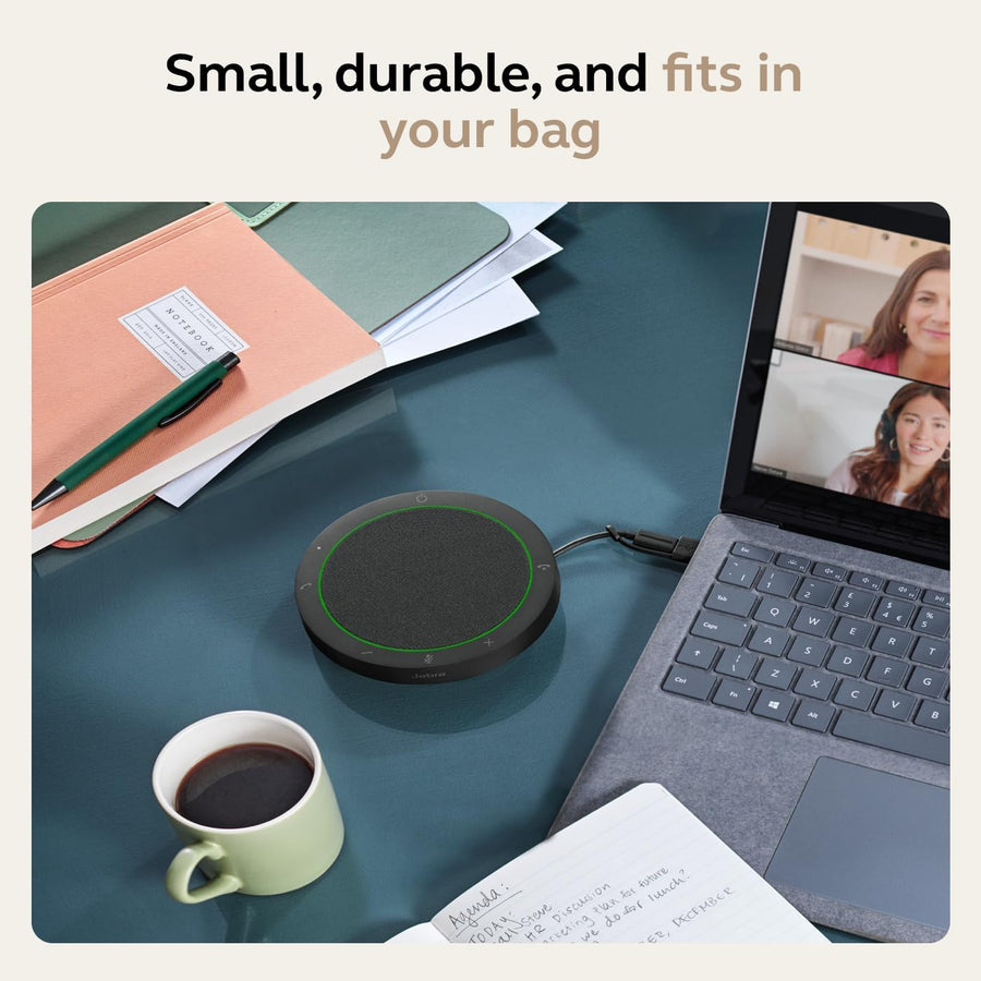 Jabra Speak2 75 (2025 Edition) Wireless Bluetooth Speakerphone - 4 Noise-Cancelling Mics