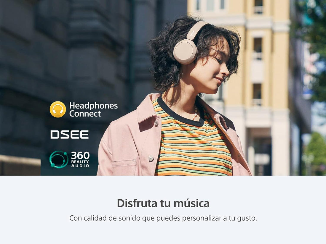 Sony WH-CH520 Wireless On-Ear Headphones Up to 50 Hours Battery Life