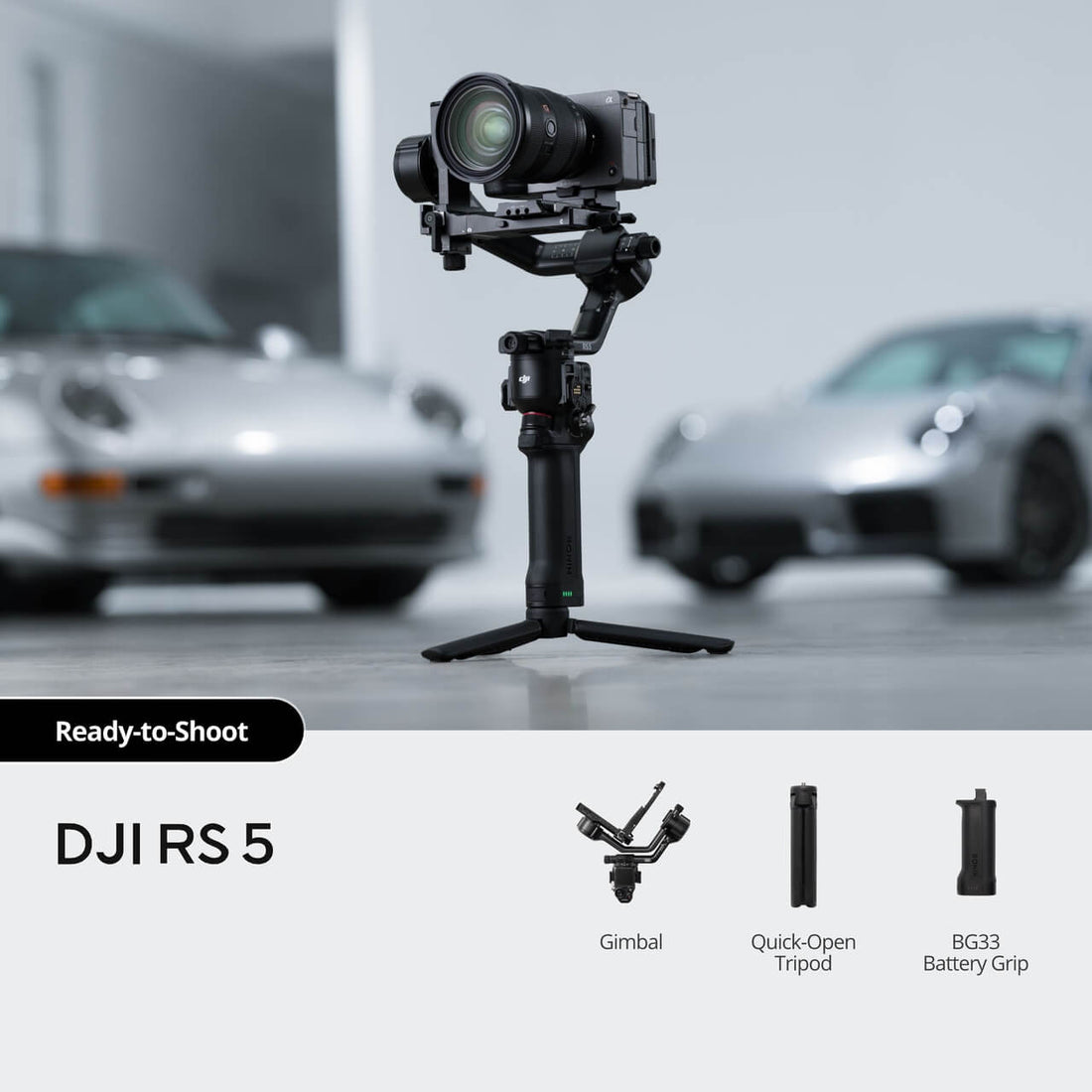 DJI RS 5 Gimbal Stabilizer for Mirrorless and DSLR Cameras
