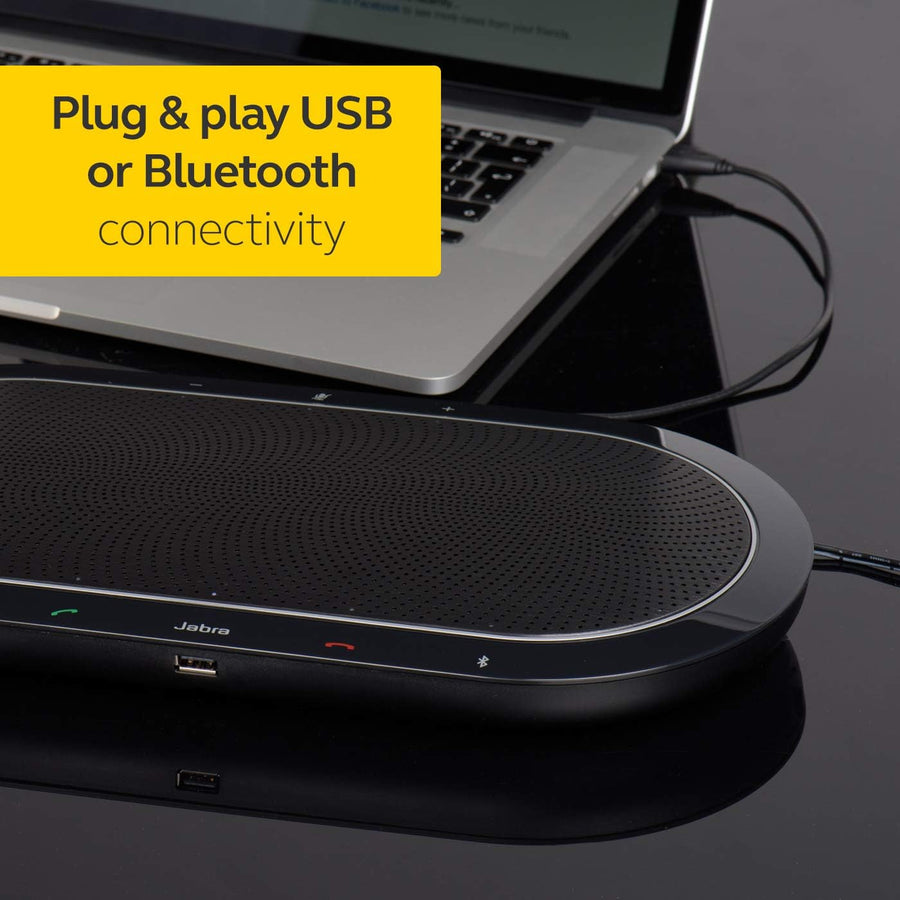 Jabra Speak 810 MS Wireless Bluetooth Speakerphone - Portable Conference Speaker with Superior Audio for Larger Conference Calls