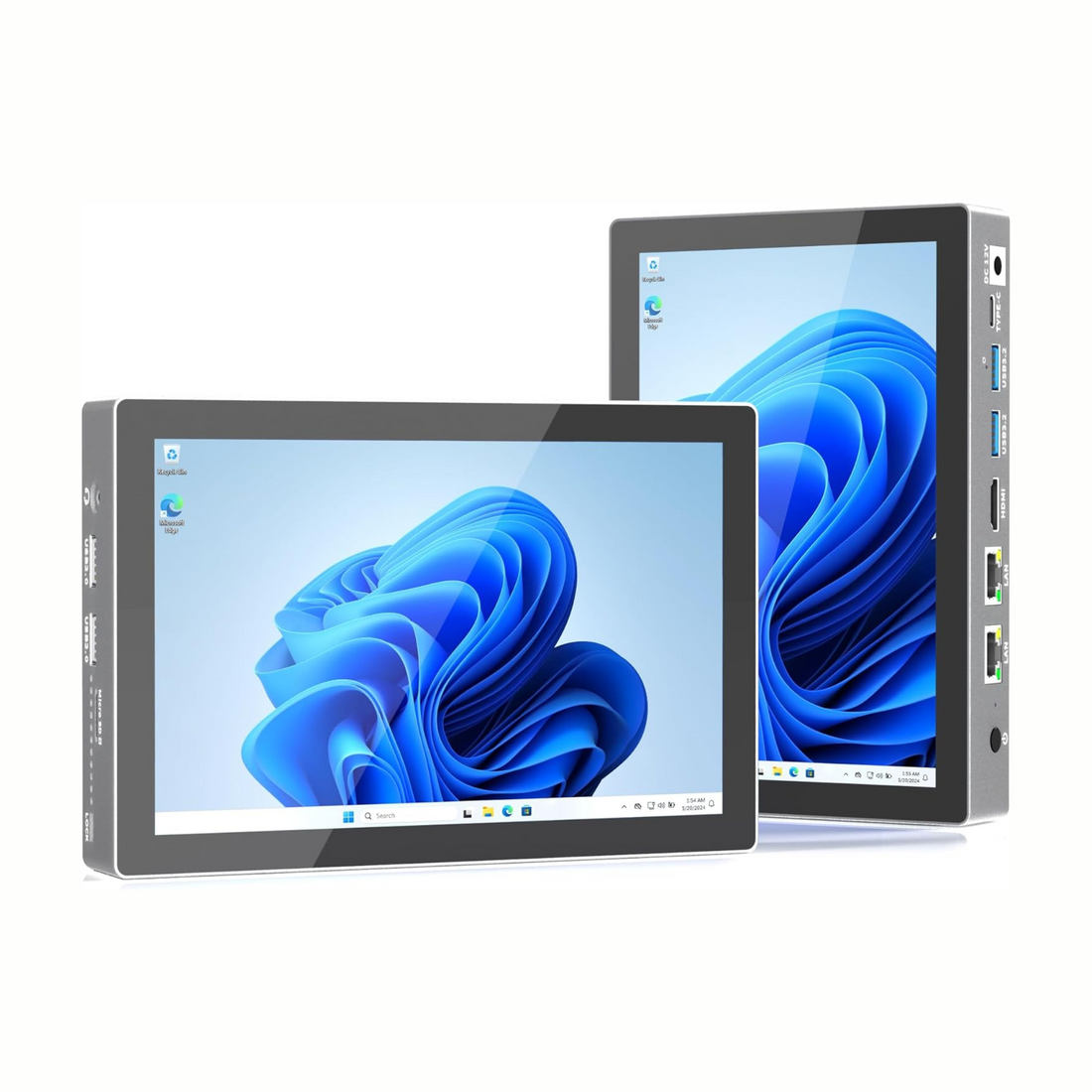 HEIGAOLAPC Mini PC 12th Gen N100 Win 11 Pro 7" Screen 16GB RAM 512GB ROM Mini PC