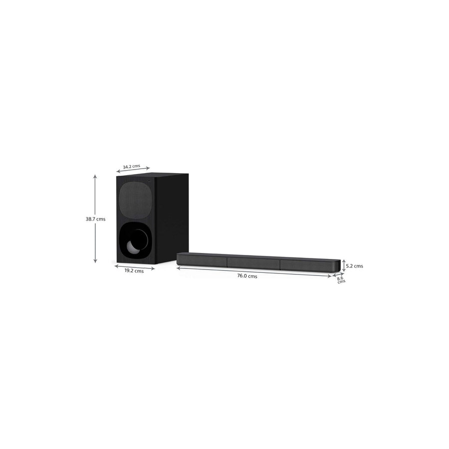 Sony HT-S20R Real 5.1ch Dolby Digital Soundbar for TV with subwoofer and Compact Rear Speakers