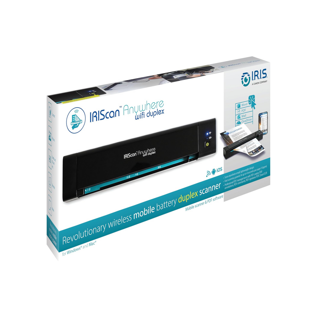 IRIScan Anywhere 6Pro WiFi Mobile Document Scanner Duplex