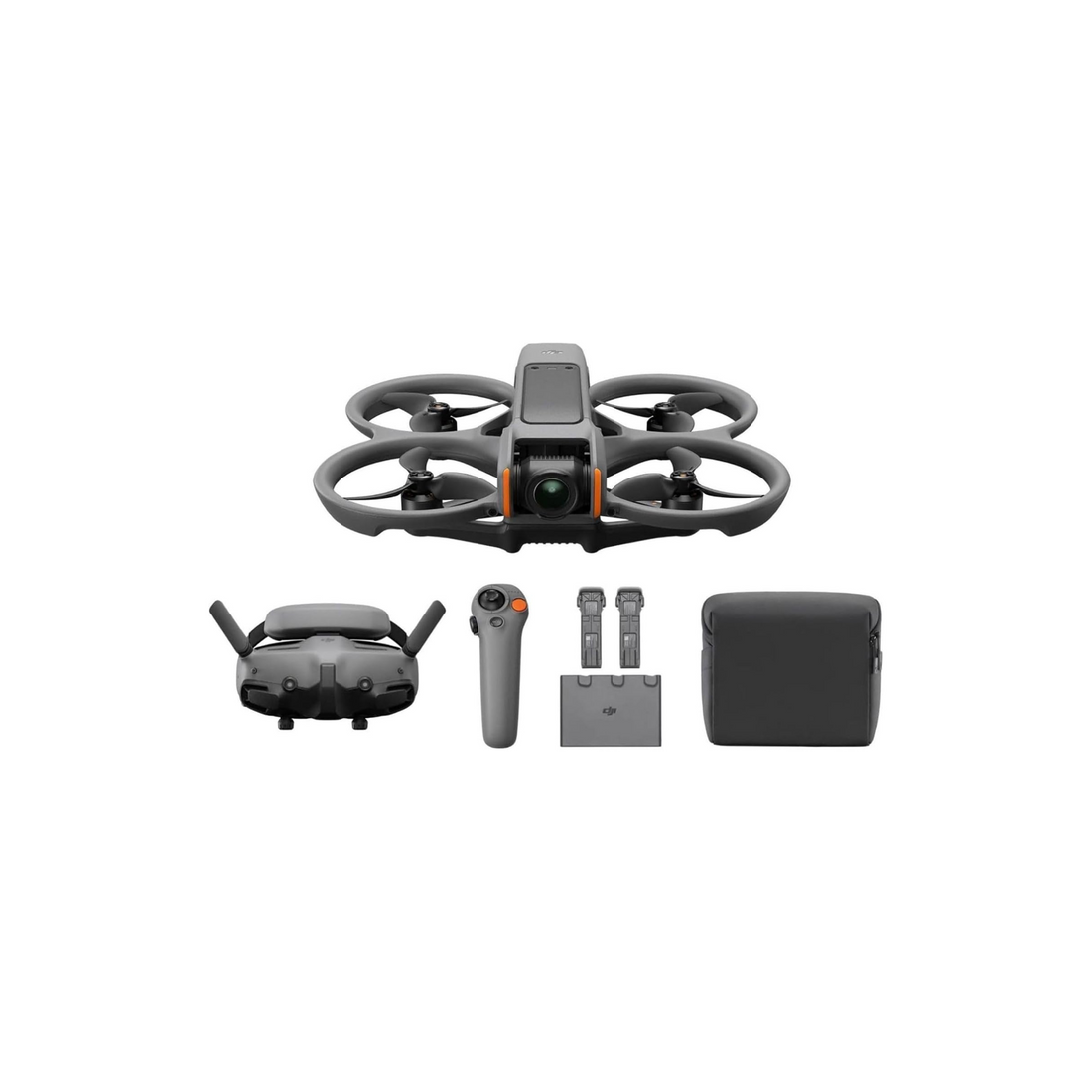 DJI Avata 2 Fly More Combo (3 Batteries), FPV Camera 4K, Immersive Experience, Built-in Propeller Guard, Camera Drone