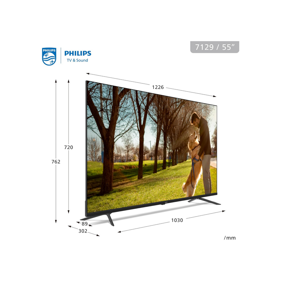 PHILIPS 55 Inch 4K Ultra HD Smart Google TV