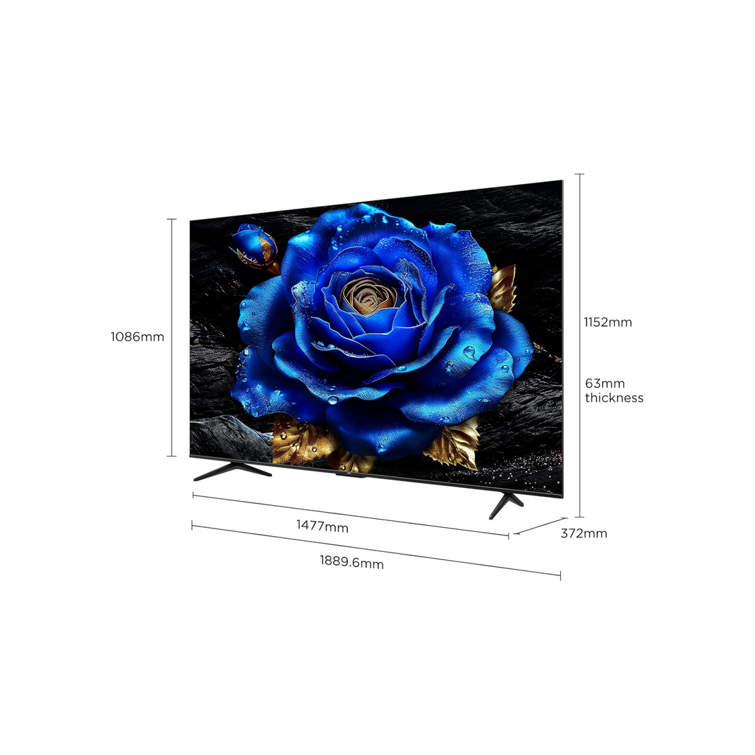 TCL Television 85 Inch Smart TV 4K QLED Colorful Quantum Crystal HDR 10+ Gaming Google TV