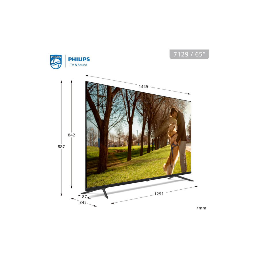 Philips 65inch 4K Smart Google TV 7100 series 65PUT7129/56