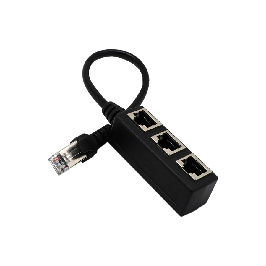 KASTWAVE Rj45 Ethernet Splitter Cable Rj45 1 Male to 3 Female Port Lan Ethernet Splitter Adapter Cable Lan Network Plug Connector Adapter for Cat5