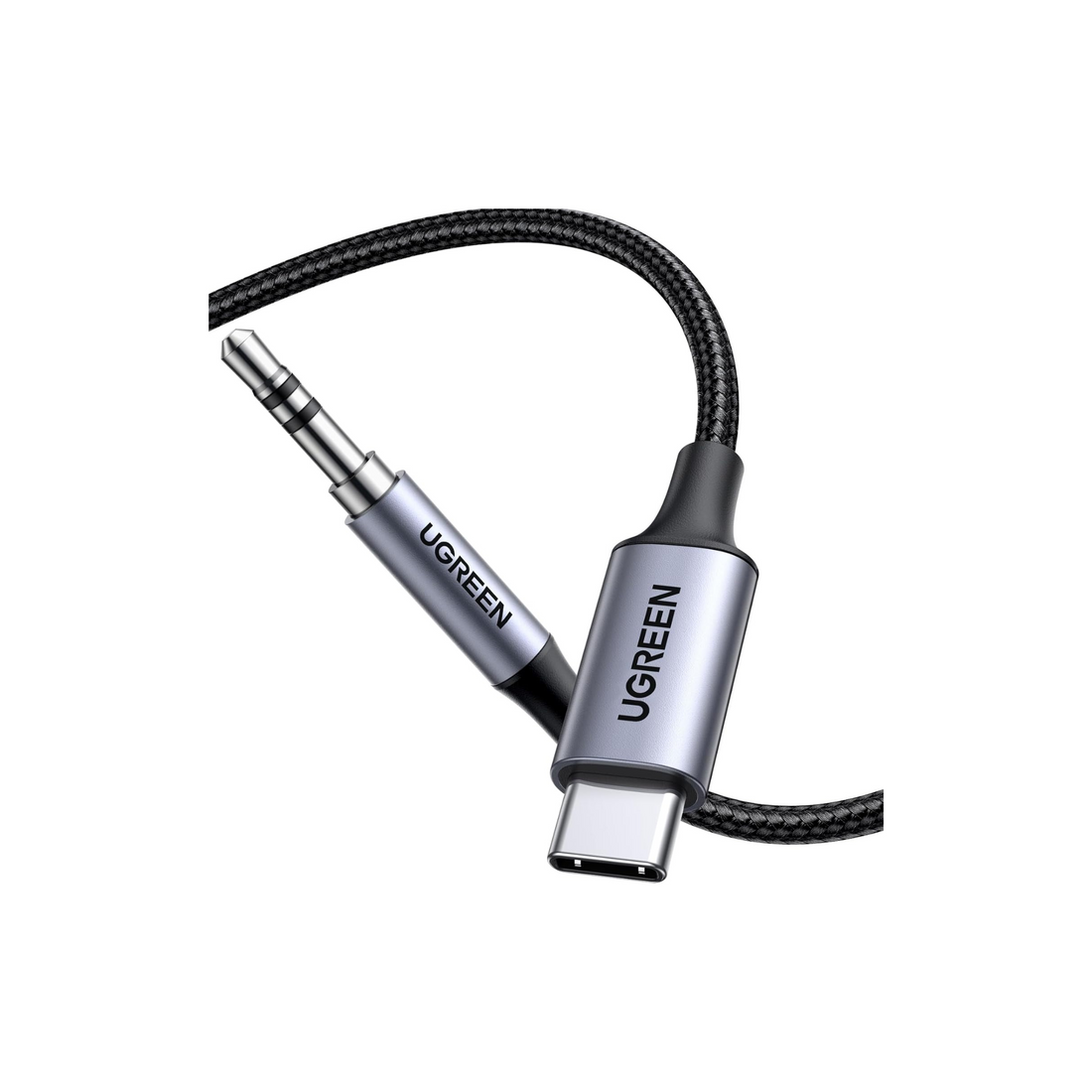 UGREEN USB C to 3.5mm Adapter iPhone 16 Headphones Adapter DAC USB C to Aux 3.5 mm to Type C Jack With Braided Compatible