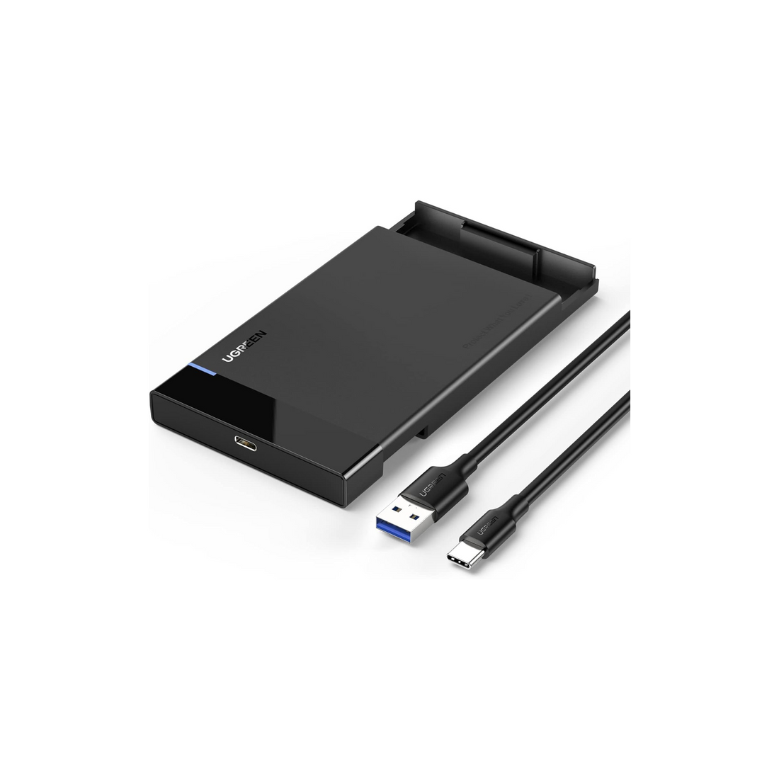 UGREEN Hard Drive Enclosure USB C 6Gbps USB 3.1 Gen 2 External Hard Disk Case Type C to SATA SDD Cover Adapter Compatible for 9.5mm 7mm 2.5 Inch SATA I II III