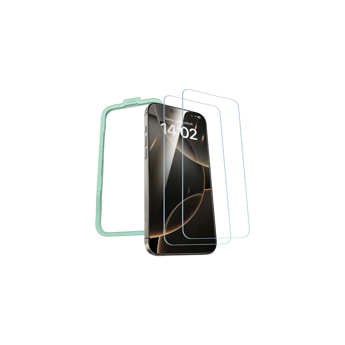 UGREEN iPhone 16 Pro Max Screen Protector 6.9'' 9H+ Unbreakable Protection HD Ultra Clear Military-Grade Tempered Glass Screen Protector