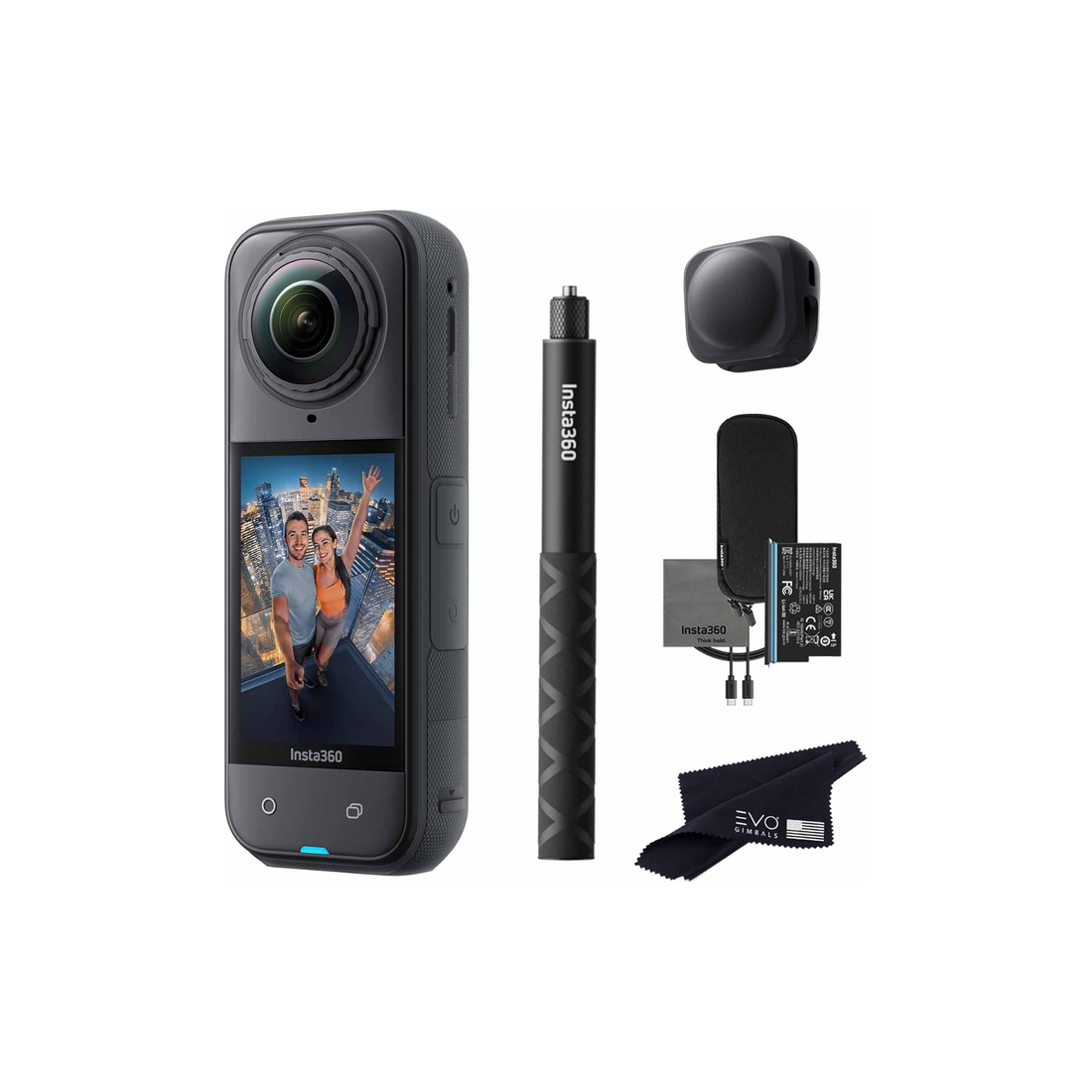Insta360 X5 Basic Bundle-8K Waterproof 360 Action Camera with 1/1.28" 48MP Sensors