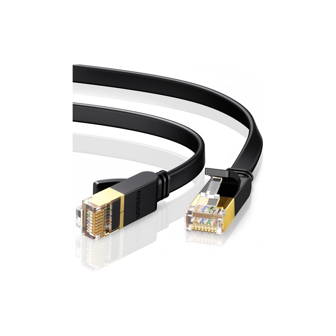 UGREEN Ethernet Cable Cat7 1M Gigabit Network Cord High-Speed Flat 10Gbps Shielded Internet Wire RJ45 Ethernet Cable Patch Compatible for Gaming PS5 PS4 PS3 Xbox Laptop Modem Router Computer