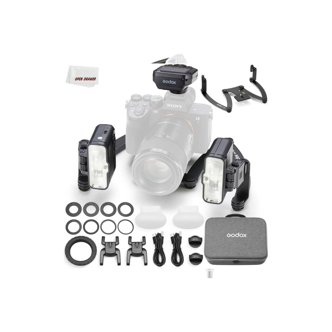 GODOX MF12-DK1 Dental Flash Kit for Sony 2-Light TTL Macro System
