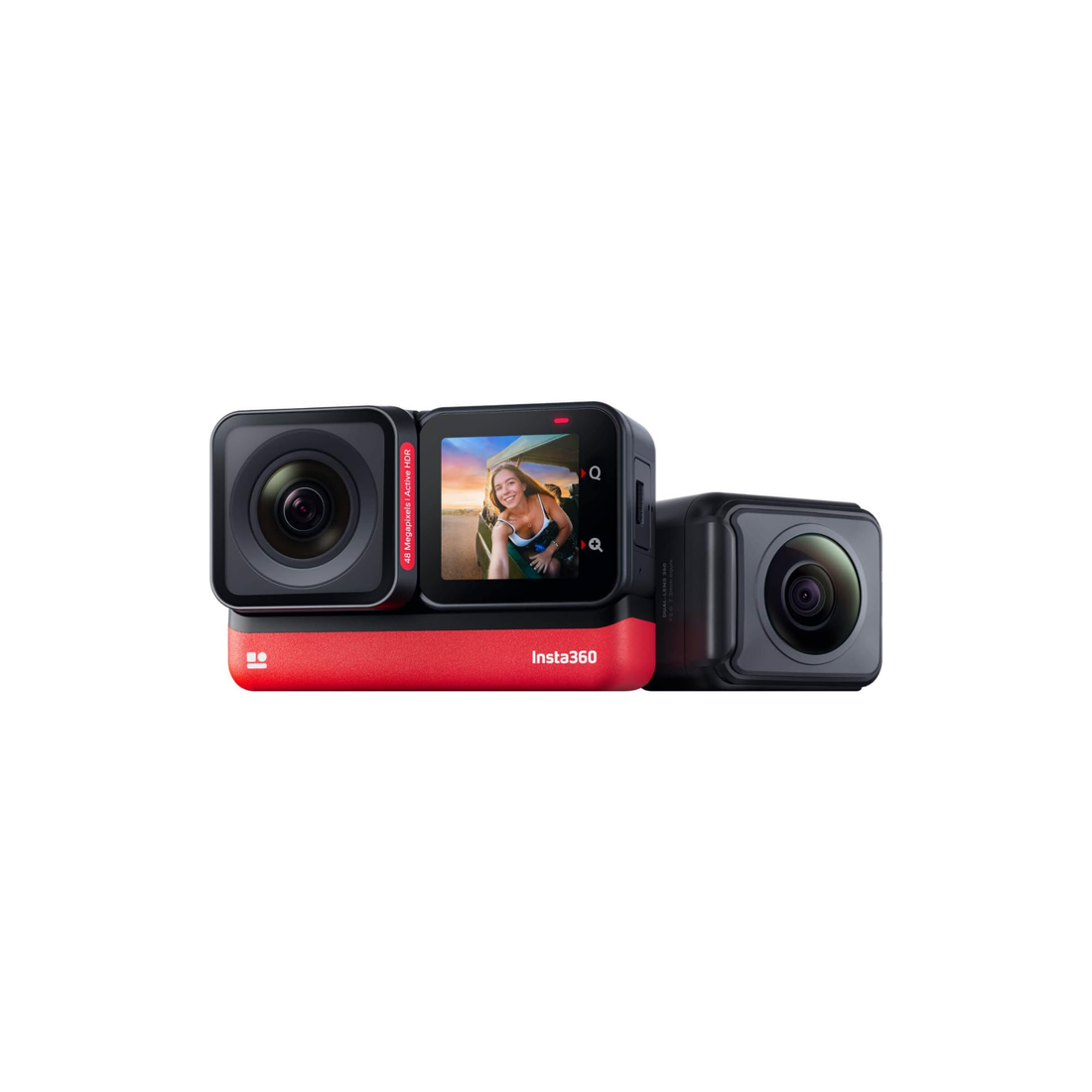 Insta360 ONE RS Twin Edition – Waterproof 4K 60fps Action Camera & 5.7K 360 Camera with Interchangeable Lenses