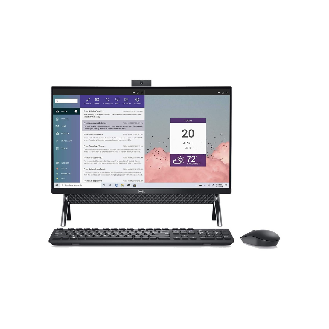 Dell Inspiron 5400 AIO 23.8 Inch FHD Touchscreen All in One