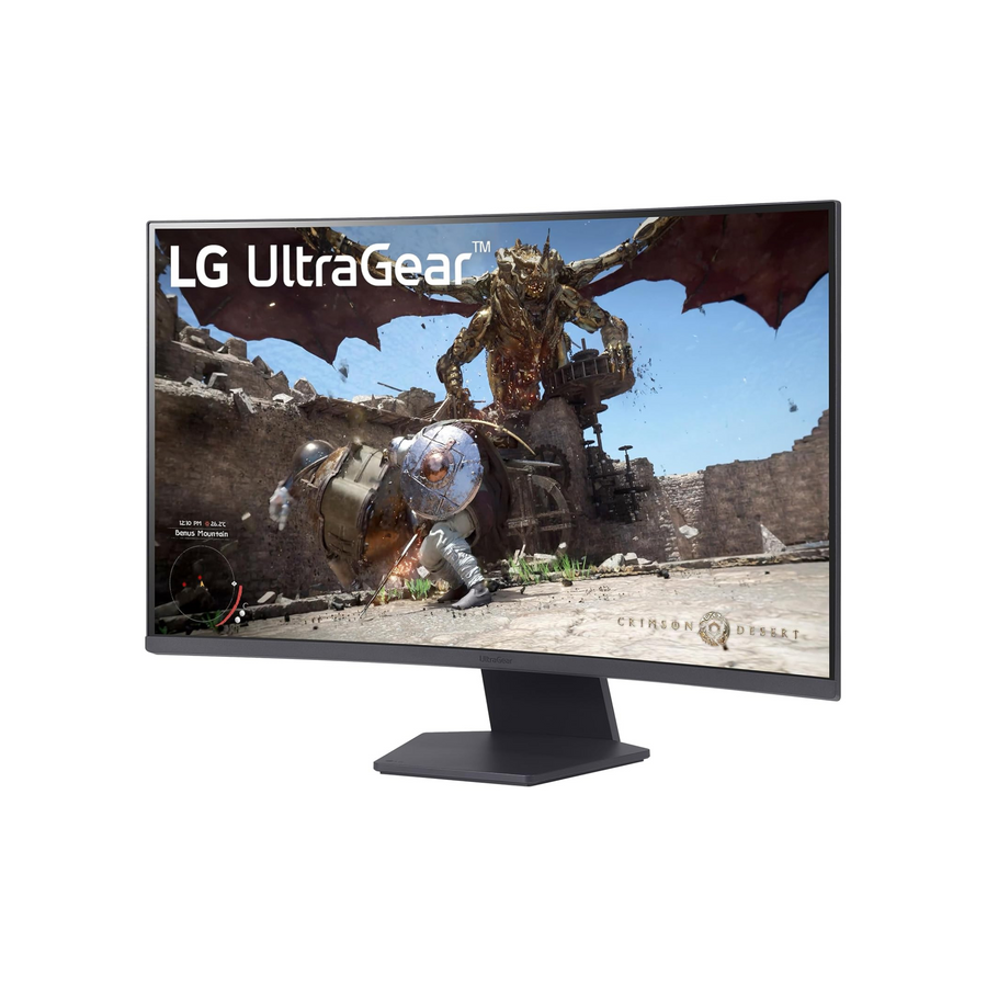 LG 32GS60QC-B Ultragear 32-inch Curved Gaming Monitor QHD (2560x1440) 180Hz 1ms 1000R AMD FreeSync HDR10 HDMIx2 DisplayPort Black