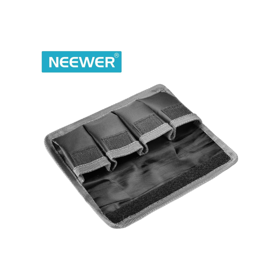 Neewer DSLR Battery Bag/Holder/Case for AA Battery and lp e6/ lp e8/ lp e10/ lp e12/ en el14/ en el15/ fw50/ f550 and More