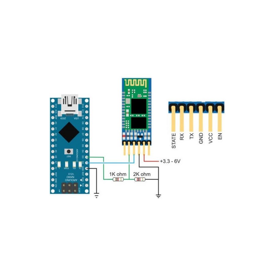 DSD TECH HC-05 Bluetooth Serial Pass-through Module Wireless Serial Communication