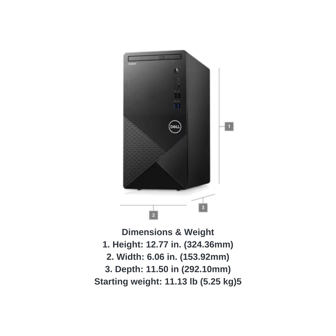Dell 2023 Newest Vostro 3910 12th Generation Business Desktop