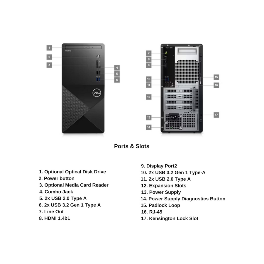 Dell Newest Vostro 3030 12th Generation Business Desktop