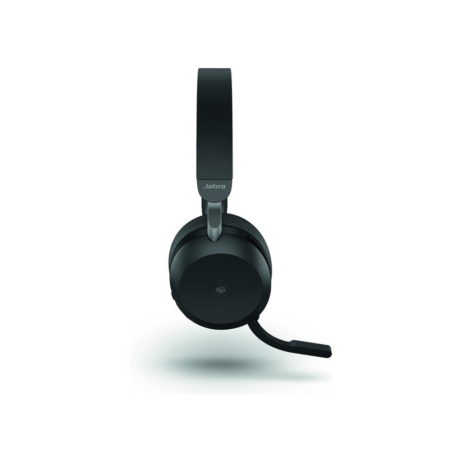 Jabra Evolve2 75 Wireless PC Headset with Charging Dock and 8-Mic Technology - Dual Foam Stereo Headphones with Advanced Active Noise Cancellation