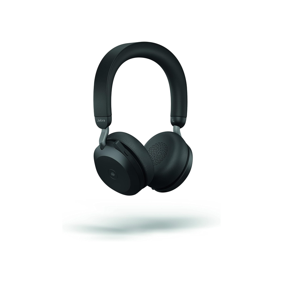 Jabra Evolve2 75 Wireless PC Headset with Charging Dock and 8-Mic Technology - Dual Foam Stereo Headphones with Advanced Active Noise Cancellation