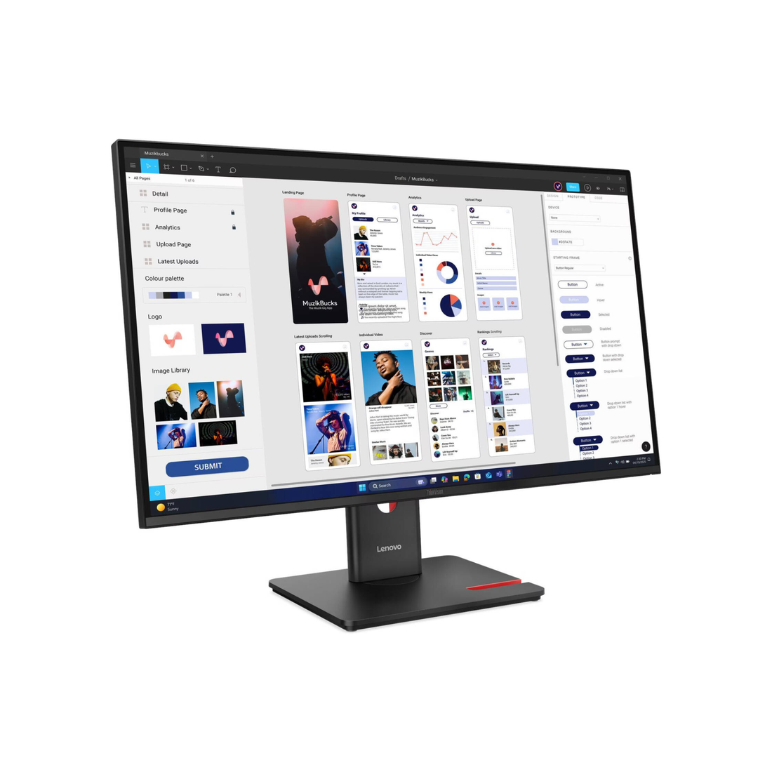 Lenovo ThinkVision T32UD-40 Monitor