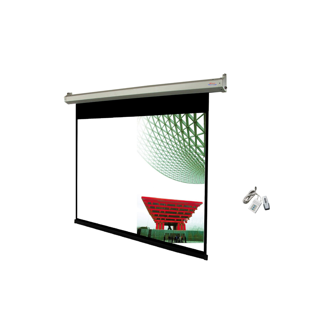 iView Electrical Projector Screen with Remote 200 x 153 sms