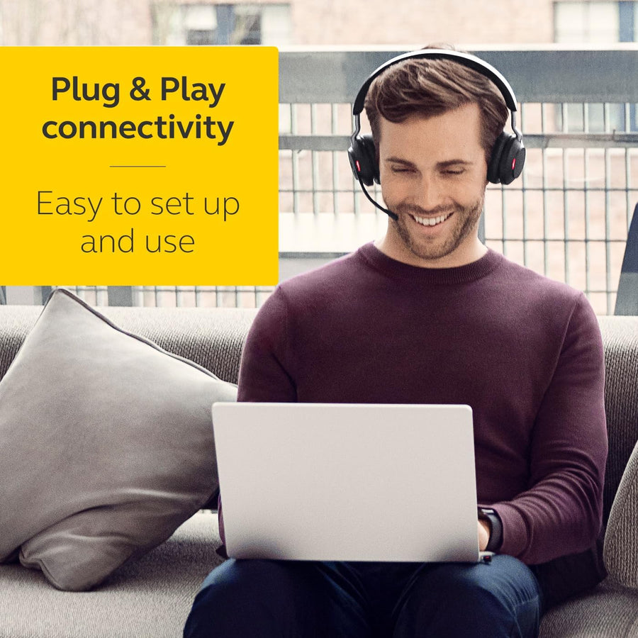 Jabra Evolve2 65 Wireless PC Headset with Charging Stand