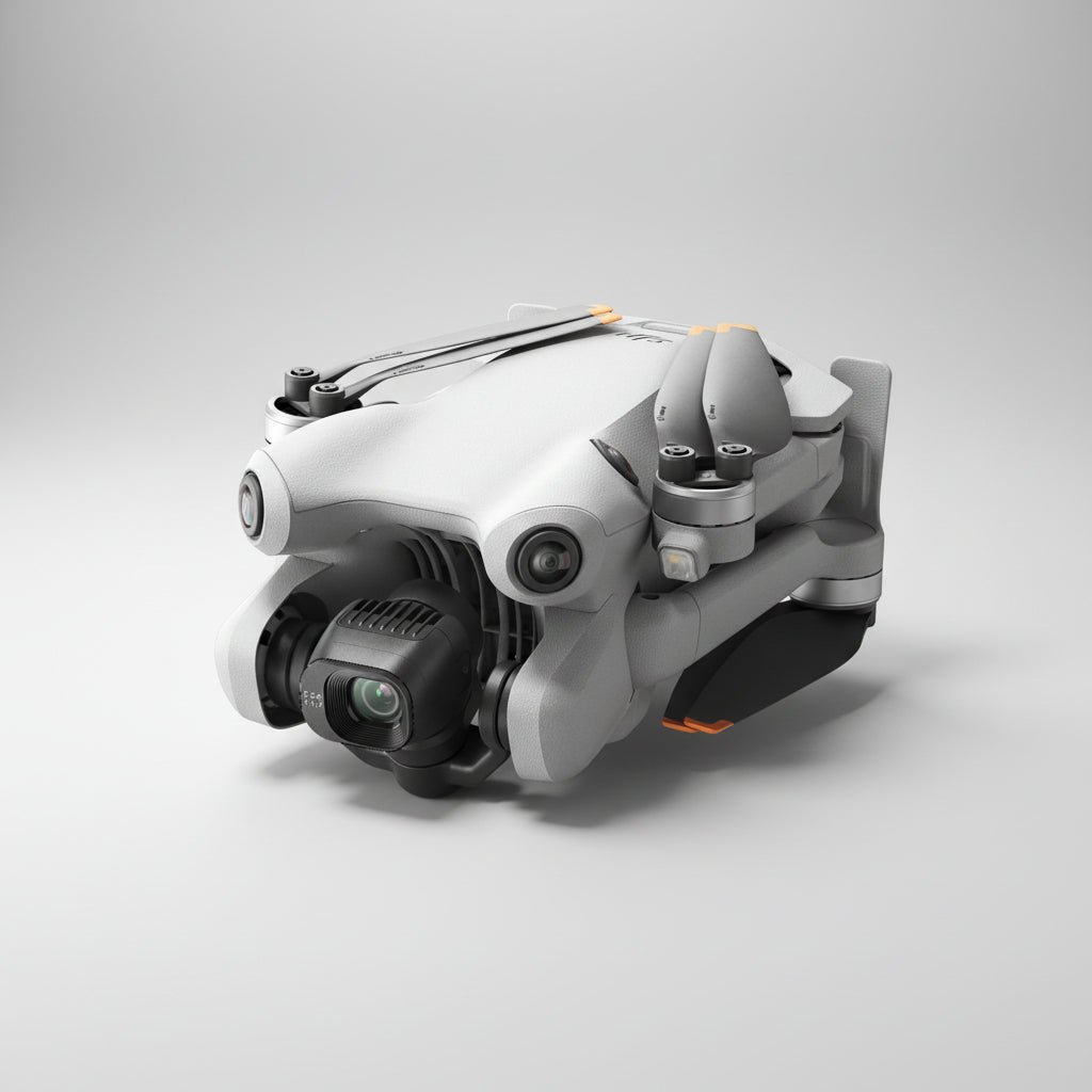 DJI Mini 4 Pro Fly More Combo Plus (RC 2), Folding Mini-Drone 4K HDR Camera, 2 Extra Intelligent Batteries Plus For 45-Min Flight Time
