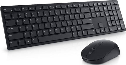 Dell Pro Wireless Keyboard & Mouse, 2.4 GHz Interface, Programmable Function Keys, Ambidextrous Design, Battery Powered, English Layout, Black | KM5221W-US