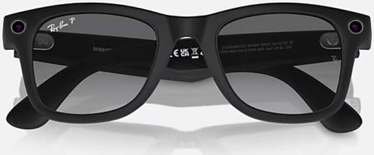 Meta Ray-Ban RAY-BAN RW 4008 WAYFARER Matte Black, Polarized Gradient Graphite 53/22/155 RW4008