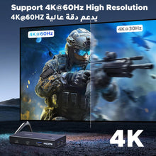 UGREEN HDMI USB 3.0 KVM Switch 2 in 1 out, 4K@60HZ for 2 Computers and 1 Monitor with 4*USB 3.0 Port, for Mouse, Keyboard, Hard Drive, Printer, with Controller, HDMI Cables*2,USB Cables*2,Power Cable