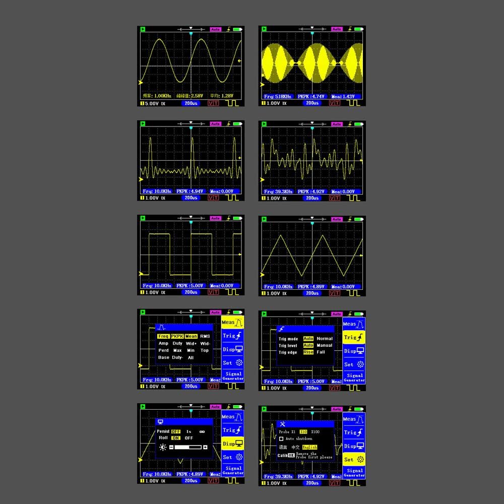 Morelian DSO154Pro 320 * 240 Resolution 2.4-inch TFT Color Screen Digital Oscilloscope 40MSa/s Sampling Rate Support Signal Generator
