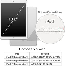 JETech Rotating Case for iPad 9/8/7 (10.2-Inch, 2021/2020/2019 Model, 9th/8th/7th Generation) with Pencil Holder, 360 Degree Rotation Protective Stand Cover Clear Back, Auto Wake/Sleep (Silver)
