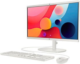 HP AIO 22-dg0012nh All-in-One Desktop PC – 21.5″ FHD VA Display, Intel® Core™ i3-N300, 8GB DDR5 RAM, 512GB SSD, Wi-Fi 6, Windows 11 Pro, Keyboard & Mouse Included – Cashmere White