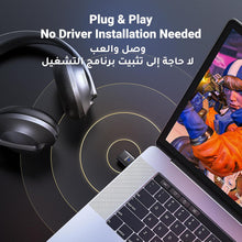 UGREEN Bluetooth Transmitter 5.3, Play & Plug Bluetooth Adapter Connects PS4/PS5/Switch/PC/Windows/Mac to Wireless Earbuds Headphone Audio Receiver USB Dongle Adapter with Mic